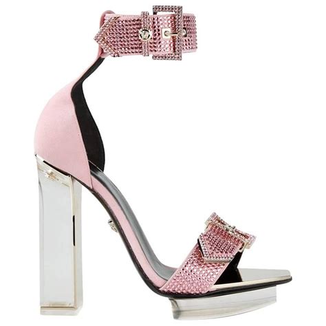 versace pink sandal|Versace pink platform heels.